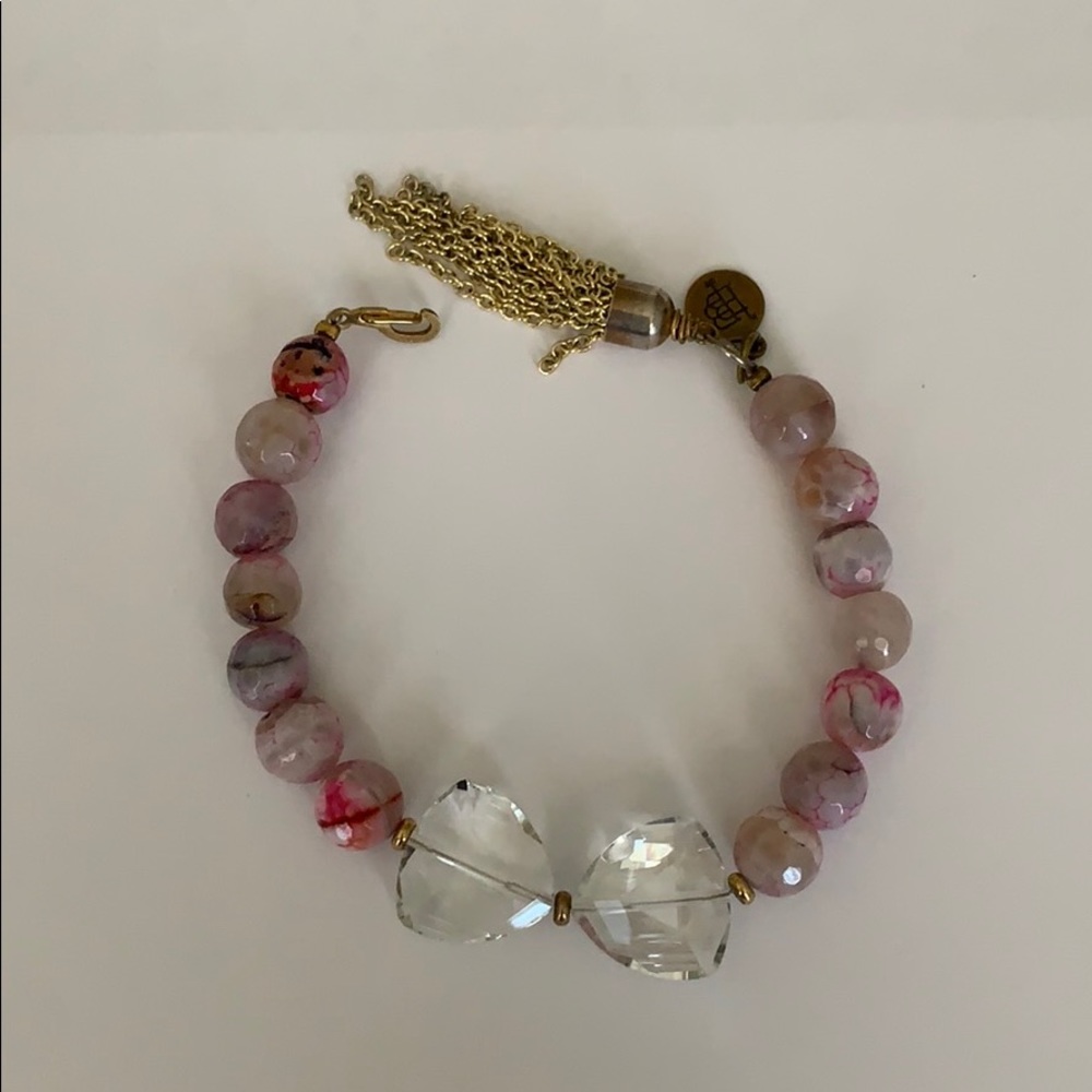 Bourbon and Bowties Beaded Bracelet